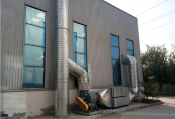涂料原料生產(chǎn)車間廢氣處理工程